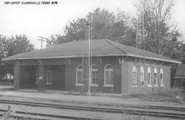 Clarksville Texas Depot Train Station Real Photo Vintage Postcard JF685974