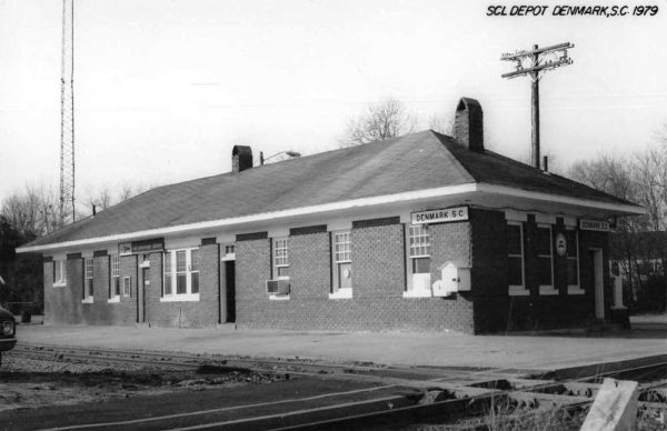 Denmark South Carolina SCL Depot Train Station Real Photo Postcard JF685990