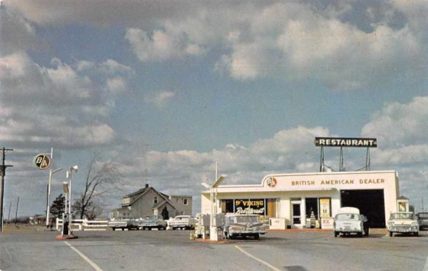 Grimsby Ontario Canada Viking Service Station Vintage Postcard JF686010