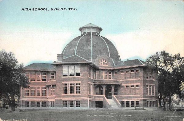 Uvalde Texas High School Vintage Postcard JF235310