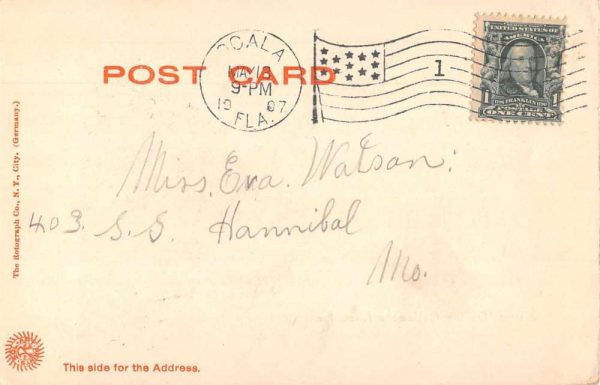 Ocklawaha River Florida Steamer River Boat Vintage Postcard JF235384 - Image 2