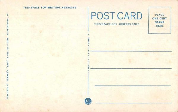 Shippensburg Pennsylvania Fountain CVST College Vintage Postcard JF235392 - Image 2