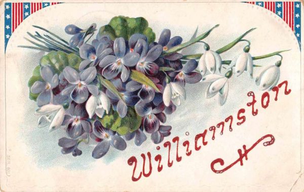 Williamston Michigan Greetings Flowers Vintage Postcard JF235440