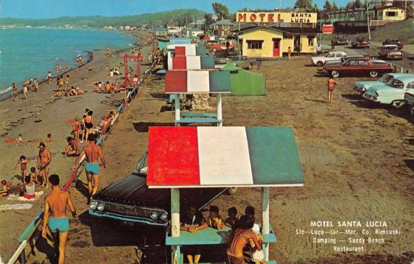 Ste Luce Sur Mer Quebec Canada Motel Santa Lucia Vintage Postcard JF235449