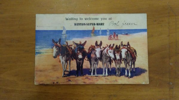 Western Super Mare England Fold Out Views Greetings Vintage Postcard JF235635