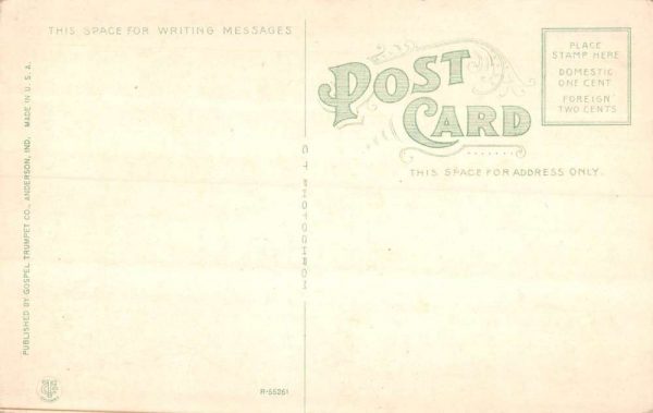 Anderson Indiana general office Gospel Trumpet Co antique pc ZC548600 - Image 2
