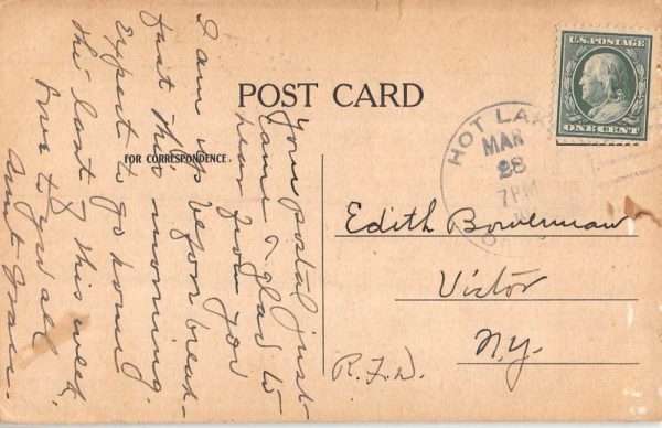 Hot Lake Oregon "House of Efficiency" Hot Lake Sanatorium antique pc ZC548606 - Image 2