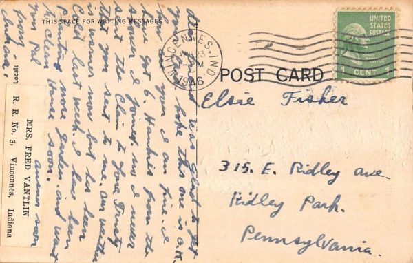 Prague Nebraska Greetings From scenic view lake antique pc ZC548626 - Image 2
