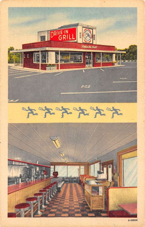 Raleigh North Carolina multi-views The Drive In Grill antique pc ZC548653