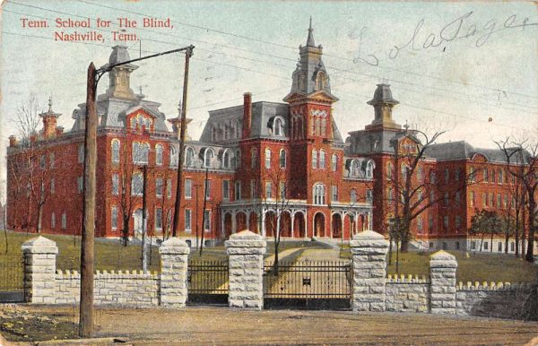 Nashville Tennessee view of Tennessee School for the Blind antique pc ZC548682