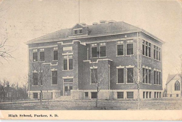 Parker South Dakota High School Vintage Postcard JG236758