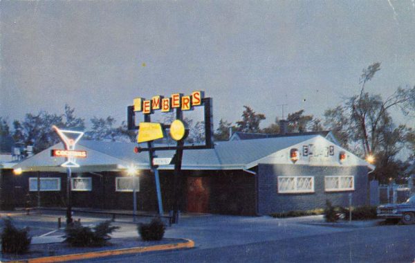 Colorado Springs Colorado outside The Embers Steak House vintage pc ZC548714