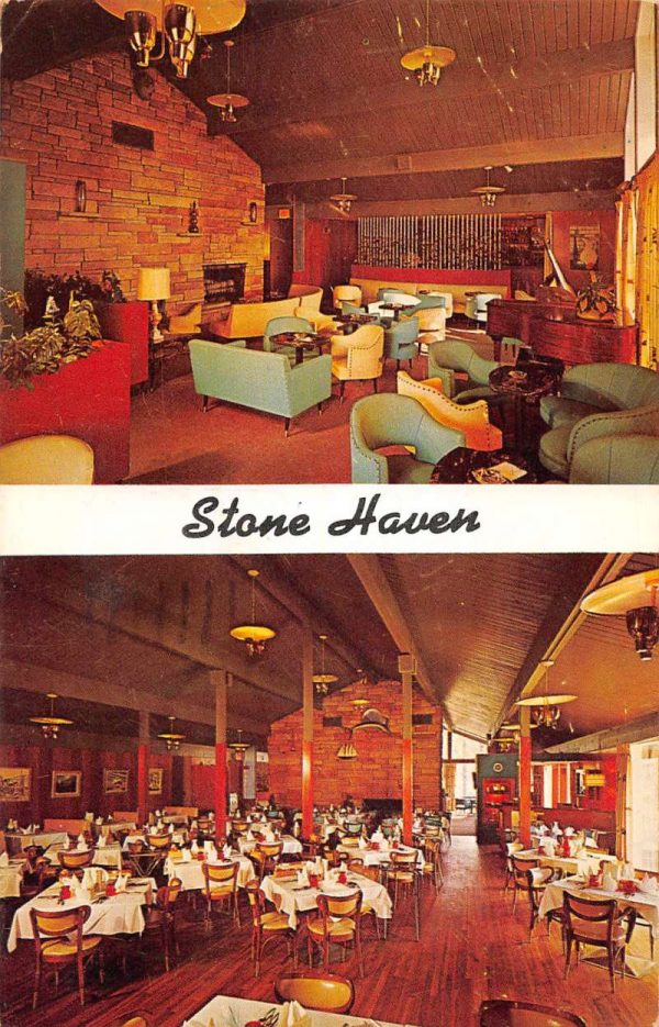 Farmington Connecticut multi-views Stone Haven restaurant vintage pc ZC548721