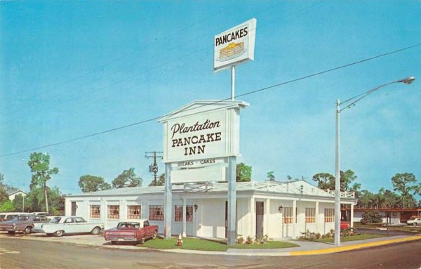 Ft Myers Florida Plantation Pancake Inn steaks & cakes vintage pc ZC548723
