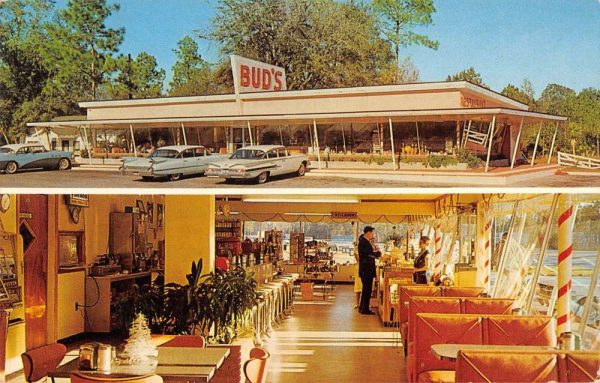 Hilliard Florida multi-views Bud's Restaurant vintage pc ZC548804