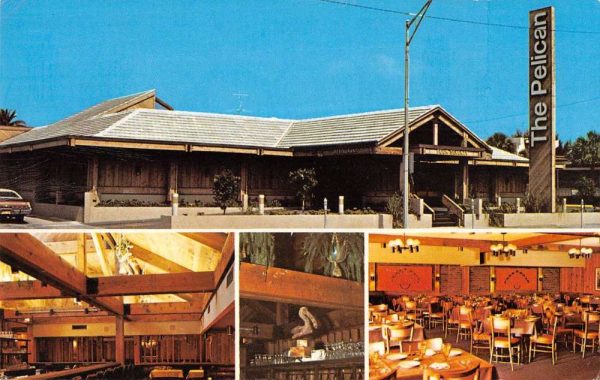 Clearwater Beach Florida The Pelican Restaurant and Lounge vintage pc ZC548837