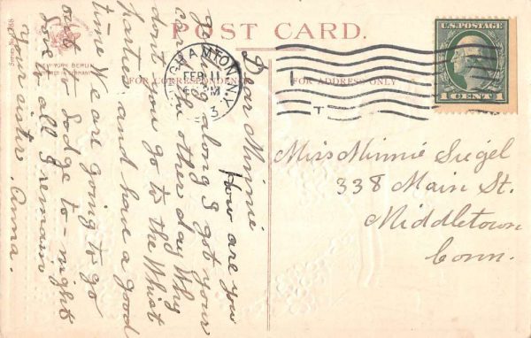 To The One I Love little boy heart on easel by Clapsaddle antique pc ZC548907 - Image 2