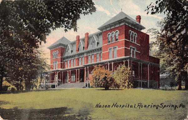Roaring Spring Pennsylvania Nason Hospital Vintage Postcard JG236945