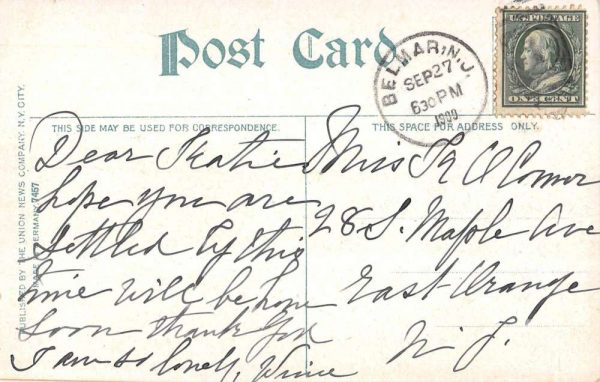 Belmar New Jersey Sanborn's Pavilion Cooper's Ice Cream antique pc ZC548971 - Image 2