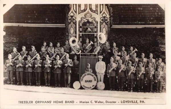 Loysville Pennsylvania Tressler Orphans' Home Band Real Photo Postcard JH230092