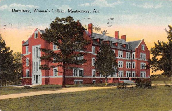 Montgomery Alabama Woman's College Dorm Vintage Postcard JH230116