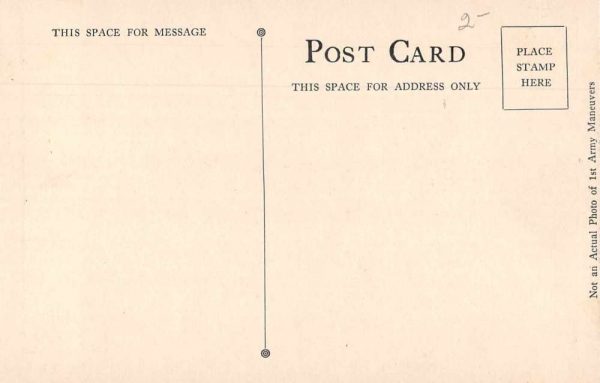 Manassas Virginia 1st Army Maneuvers Bivouac Camp Vintage Postcard JH230185 - Image 2