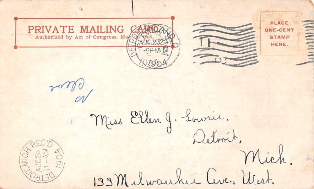 Cleveland Ohio Gordon Park Lake Shore Drive Private Mail Postcard JH230196 - Image 2