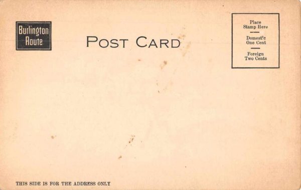 Burlington Route Limited Train Railroad Scene Vintage Postcard JH230251 - Image 2