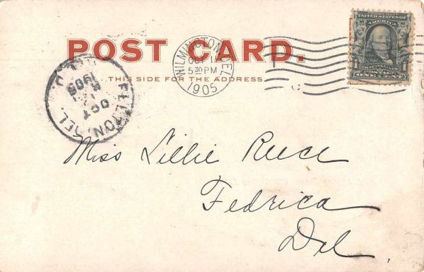 Wilmington Delaware Friends' Meeting House Vintage Postcard JH230263 - Image 2