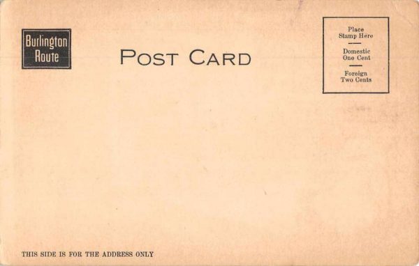 Burlington Route Train Dining Car Interior Railroad Vintage Postcard JH230271 - Image 2