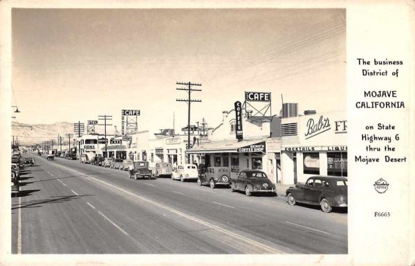 Mojave California Liquor Store Street Scene Real Photo Vintage Postcard JH230312