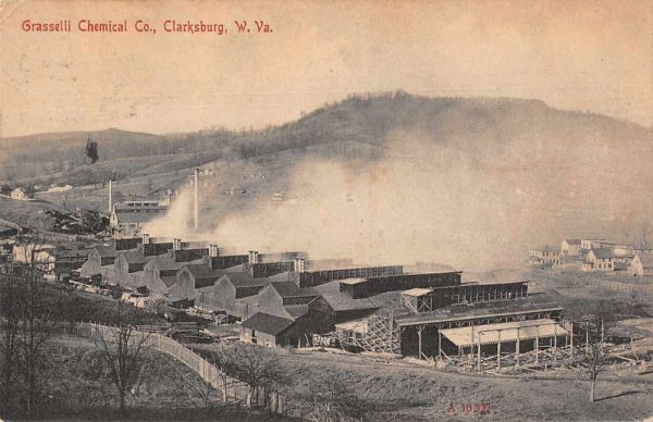 Clarksburg West Virginia Grasselli Chemical Co Vintage Postcard JH230385