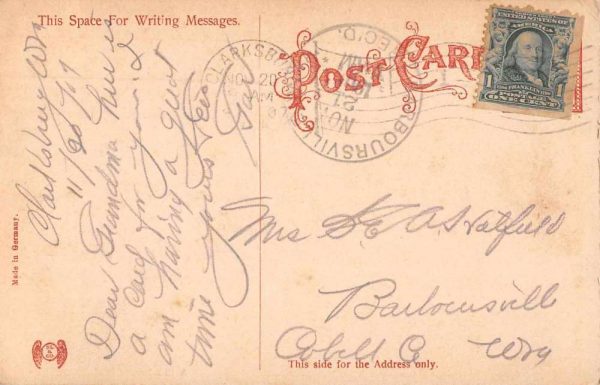 Clarksburg West Virginia Grasselli Chemical Co Vintage Postcard JH230385 - Image 2