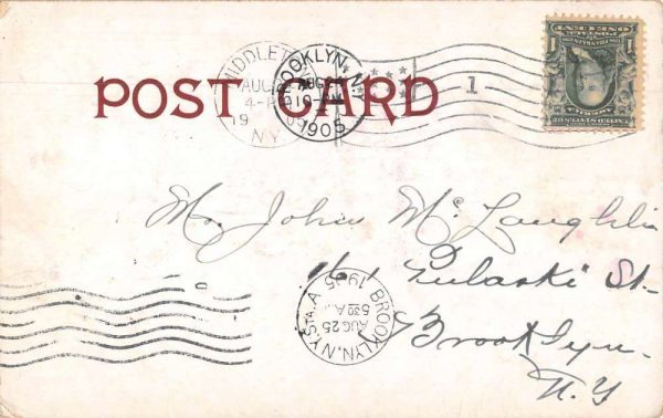 Middletown New York Buildings High School Library Hospital Postcard JH230426 - Image 2