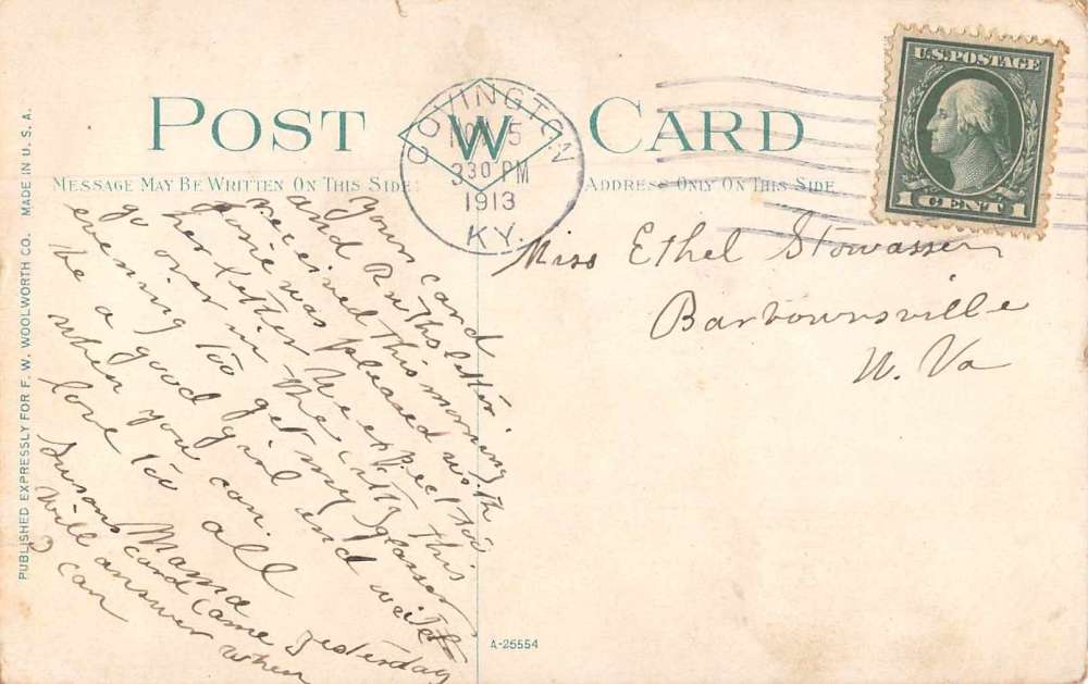 Covington Kentucky Sixth District School Vintage Postcard JH230478 - Image 2