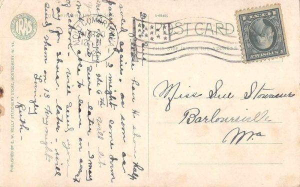 Longacre West Virginia Oakland Graded School Vintage Postcard JH230485 - Image 2
