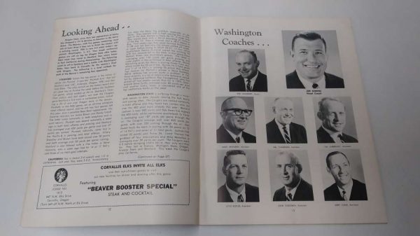 Oregon State vs Washington Parker Stadium Football 1970 Program J81598 - Image 3