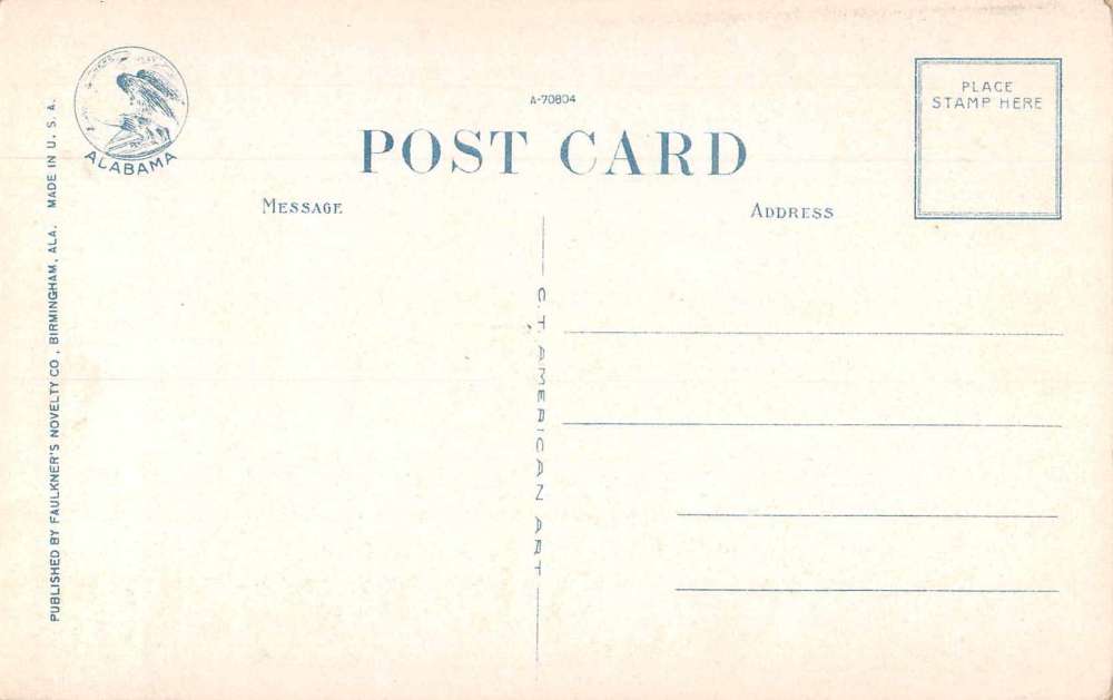 Birmingham Alabama Country Club Exterior View Vintage Postcard JH230515 - Image 2