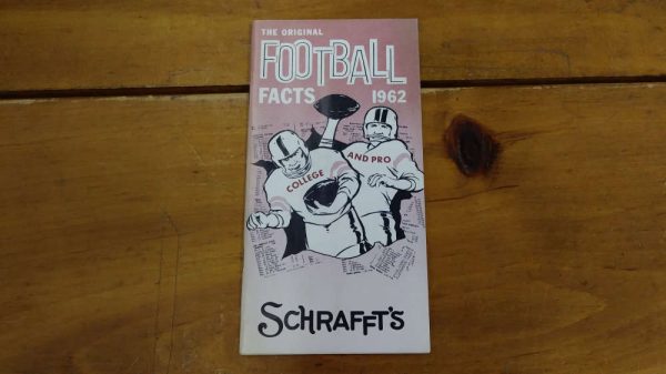 Schraftt's Original Football Fact 1962 Hand Held Media Guide J81612