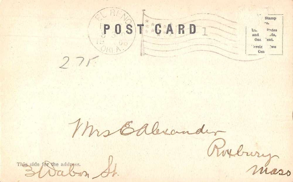 El Reno Oklahoma Bickford Avenue Billboards Vintage Postcard JH230565 - Image 2