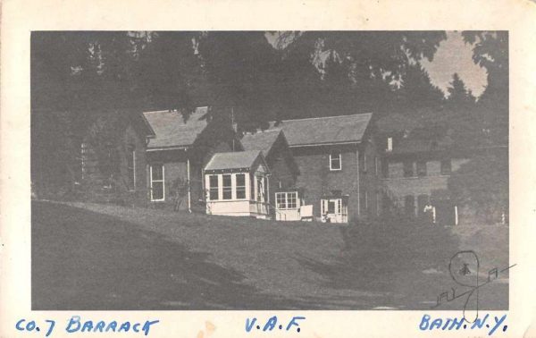 Bath New York VAF Co. 7 Barrack Real Photo Vintage Postcard JH230617