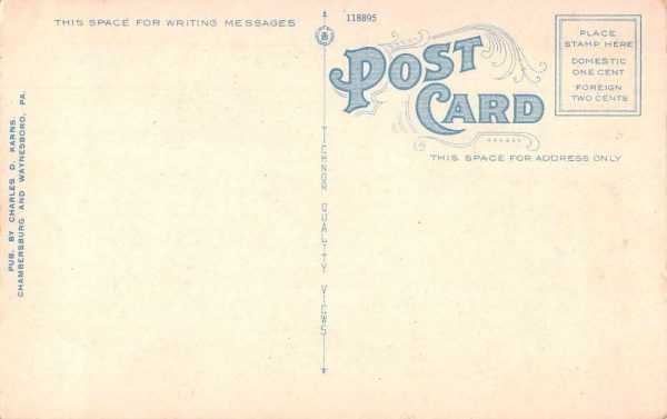 Waynesboro Pennsylvania High School Exterior View Vintage Postcard JH230629 - Image 2