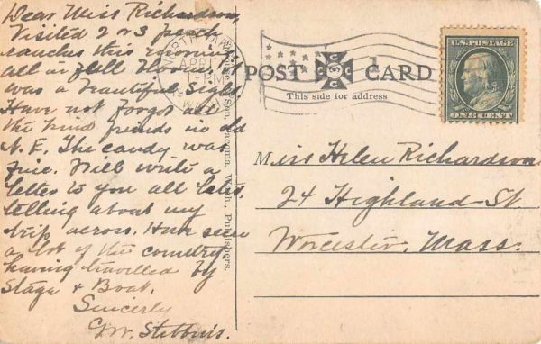 Chehalis Washington McKinley Stump Vintage Postcard JH230636 - Image 2