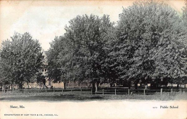 Slater Missouri Public School Scenic View Vintage Postcard JH230840