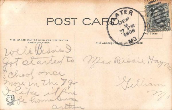 Slater Missouri Public School Scenic View Vintage Postcard JH230840 - Image 2