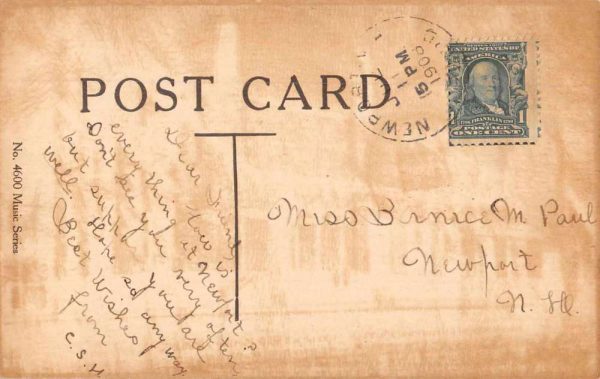 Greetings "We Never Seemed So Far Apart Before" Song Card Postcard JH230859 - Image 2