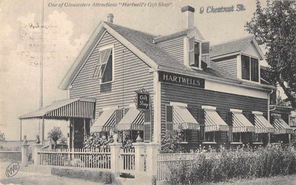Gloucester Massachusetts Hartwell's Gift Shop Vintage Postcard JH230885