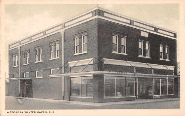 Winter Haven Florida Store Exterior Vintage Postcard JH230925