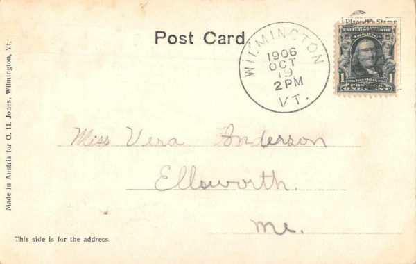 Wilmington Vermont Forest and Stream Club House Vintage Postcard JH230988 - Image 2