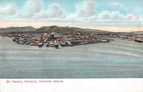 Honolulu Hawaii Hawaii Islands Harbor View Private Mail Postcard JH231052